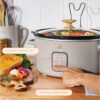 4Qt Slow Cooker with Touch-Activated Display, White Icing by Drew Barrymore