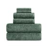 Gardens PowerLoft AIRRICH® Cotton 6-Piece Towel Set, Rich Black