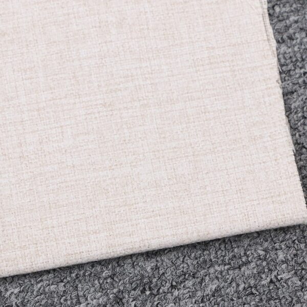 Himition 3pcs Clothing Linen Fabric DIY Solid Color Linen Cloth Fabric Beige White Light Beige