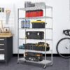 Wire Shelving Cart Unit 3 Shelves Shelf Rack Layer Tier,Black
