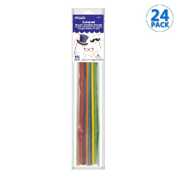 BAZIC Wooden Dowel Rods Wood Sticks, 3/16