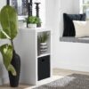 2 Cube Storage Organizer, Charcoal