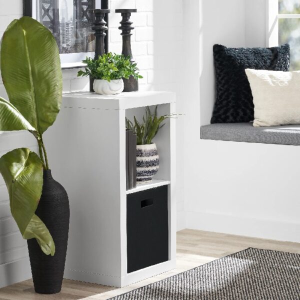2 Cube Storage Organizer, Charcoal