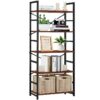 3 Tier Bookshelf, Industrial Small Bookcase Storage Organizer for Living Room, Bedroom