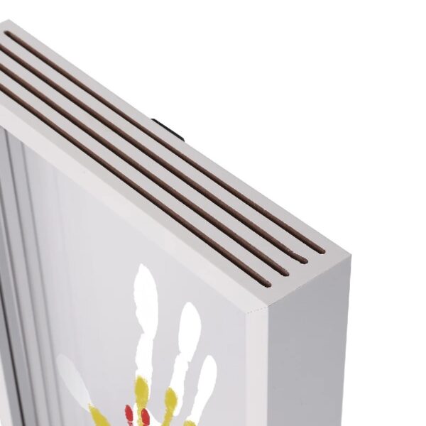 f8715a01065e458aa63ab32a012126e4 Family Handprint Kit, DIY Craft Keepsake Wood Frame, Endless Gift Set, 4 Transparent Sheets - Brown