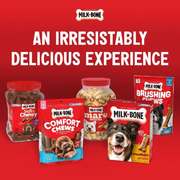 Milk Bone Soft and Chewy Dog Treats, Beef & Filet Mignon Recipe With Chuck Roast, 25oz Container