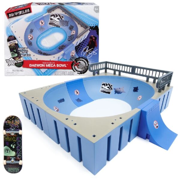 X-Connect Mega Bowl Park Creator Fingerboard Ramp Playset, For Ages 6 and up