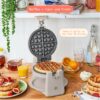 Rotating Belgian Waffle Maker, White Icing by Drew Barrymore
