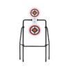 AR500 Spinner Target, Large Frame, White, Steel, Shooting Practice Targets, 4