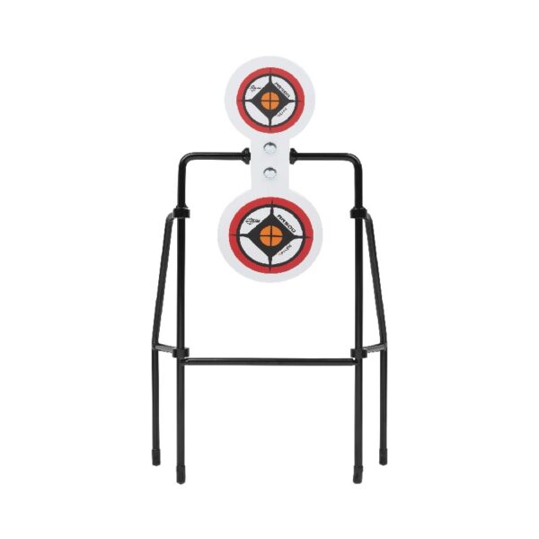 AR500 Spinner Target, Large Frame, White, Steel, Shooting Practice Targets, 4