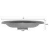 Bird and Beyond Modern Lightweight Clay Bird Bath Basin