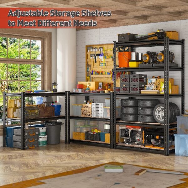 2050LBS 5-Tier Adjustable Storage Shelf Units for Garage Heavy Duty,35.6