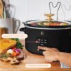 4Qt Slow Cooker with Touch-Activated Display, White Icing by Drew Barrymore