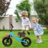 12 In Balance Bike for Kids 2-6 Years, Lightweight Toddler No Pedal Training Bike, Blue