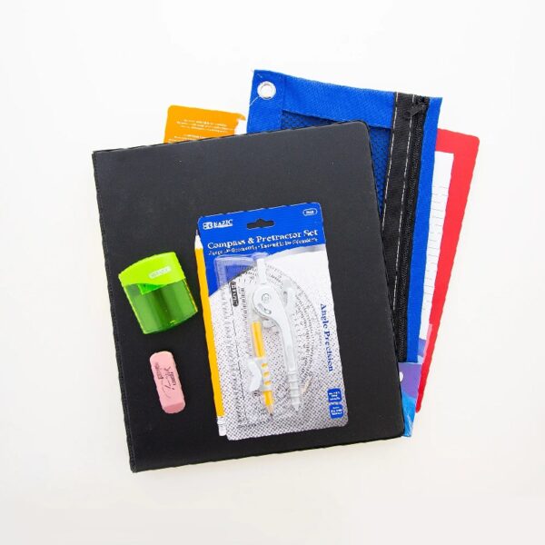 BAZIC School Kit Supplies Kit 86 Count, Bazic Products School Supplies Composition Books for Student 3-6 Grades, Spec May Vary, 1-Pack