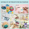 Arrtx Acrylic Paint Pens, 64 Colors Fine Tip and Brush Tip Markers, Water-based Acrylic Paint Markers for Rock Painting, Ceramic, Glass, Wood, Fabric, Canvas, DIY Craft, Art Supplies