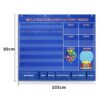 Circle Learning Time Center Pocket Chart Calendar Set Kids Children Educational Learning Toys