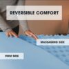 1.5” 7-Zone Reversible Memory Foam Mattress Topper, Twin-XL