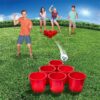 Banzai Toss Like A Boss Outdoor Giant Pong Lawn Game with Drawstring Bag