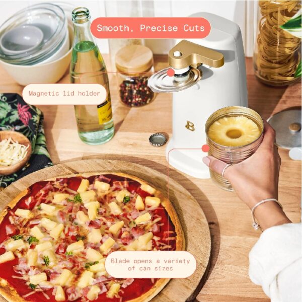 Easy-Prep Electric Can Opener, White Icing by Drew Barrymore