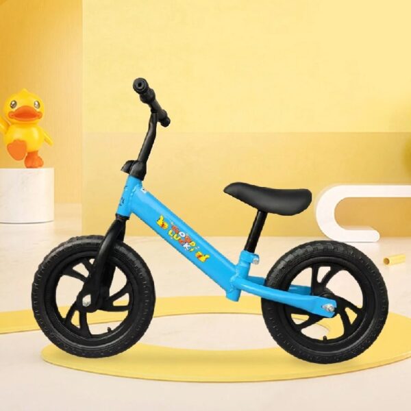 12 In Balance Bike for Kids 2-6 Years, Lightweight Toddler No Pedal Training Bike, Blue