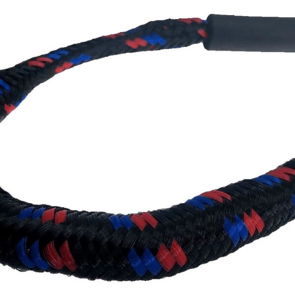 Marine Boat Pontoon Kayak PWC Jet Ski Bungee Dock Line Mooring Rope 4'-5.5' with SS316 Snap Hook Salt and Fresh Water Use 2 Pack (Red, Blue & Black)