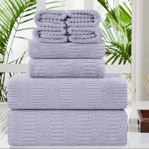 4 Pack Large Bath Towel Set 600 GSM Ultra Soft Oversized White Towel Set 35