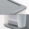 7 Qt Small Plastic Drawers, Under Bed Storage Bins, Stackable, Modular 5Pk