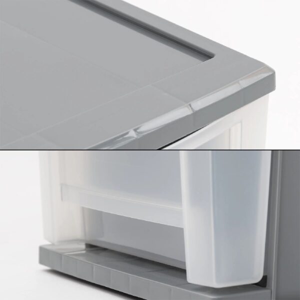 7 Qt Small Plastic Drawers, Under Bed Storage Bins, Stackable, Modular 5Pk