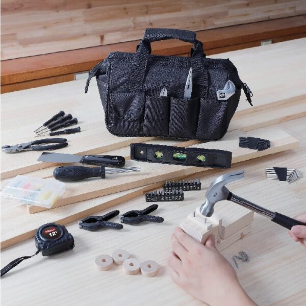 89-Piece Black Household Tool Set, New