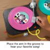 Rockin’ Record Player Musical Toy with Turntable & 5 Records for Toddler Pretend Play