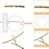 7.2FT Round Aluminum Alloy Backdrop Stand Balloon Arch Kit for Weddings Birthdays Graduations Photo Background