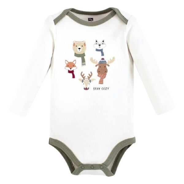 Cotton Long-Sleeve Bodysuits, 5-Pack, Newborn- 24 Months