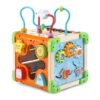 Touch & Learn Wooden Activity Cube - FSC 100% Plastic/Wood 100% FSC-Certified Wood Baby and Toddler Toys