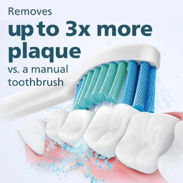 3100 Power Toothbrush, Rechargeable Electric Toothbrush with Pressure Sensor, Black HX3681/04