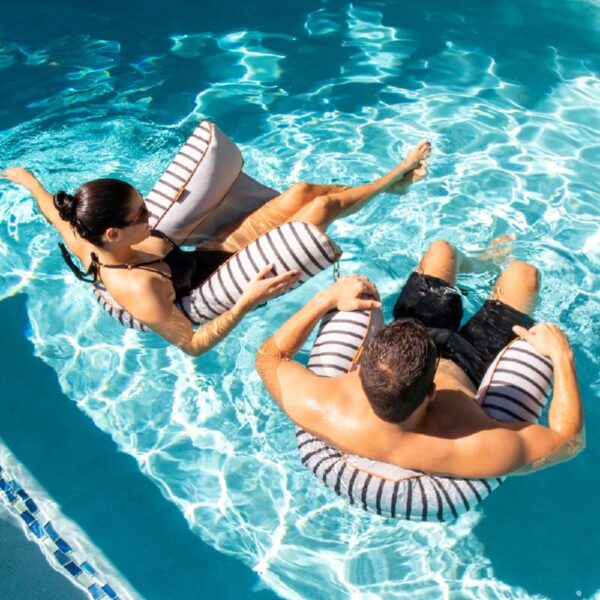 Shaka Sling XL Pool Float, Doubled-Sided Mesh, Quick Draining Fabric, No Inflation Needed, Sweet Shells Berry
