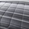 7 Piece Reversible Bed in a Bag Comforter Set with Sheets, Black, Queen