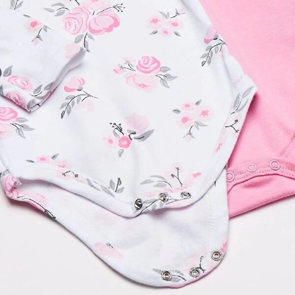 Cotton Long-Sleeve Bodysuits, 5-Pack, Newborn- 24 Months