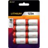 Photo Lithium Batteries Size 123A 3V, 8 Count