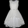 Flower Girls Dress Blue Belted Wedding Party Bridesmaid 12
