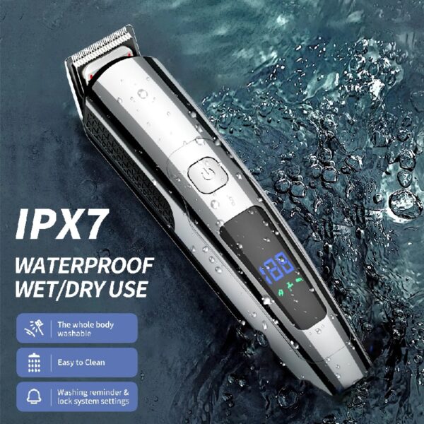 Mens Hair Clipper, 16 in 1 Hair Grooming Kit IPX7 Waterproof Beard Trimmer USB Rechargeable Groomer Wet/Dry