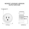 4 Pack Smart Plugs Wi-Fi Outlet 4 Pack Work with Alexa/Google Home/Smart Life Timer ON/Off Plug Schedule Built-in App Mini Wireless Socket No Hub Required
