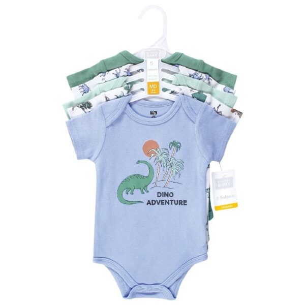 Short Sleeve Bodysuits, 5-Pack, Newborn- 24 Months