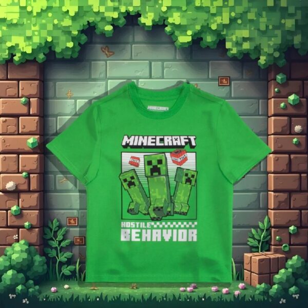 Creeper Boys 3-Piece Set - Short Sleeve Graphic T-Shirt, Shorts & Socks - Complete Summer Outfit for Kids (Sizes 4-16)