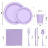 Exquisite 350 Piece Easter Plastic Disposable Party Plates & Dinnerware Combo Set
