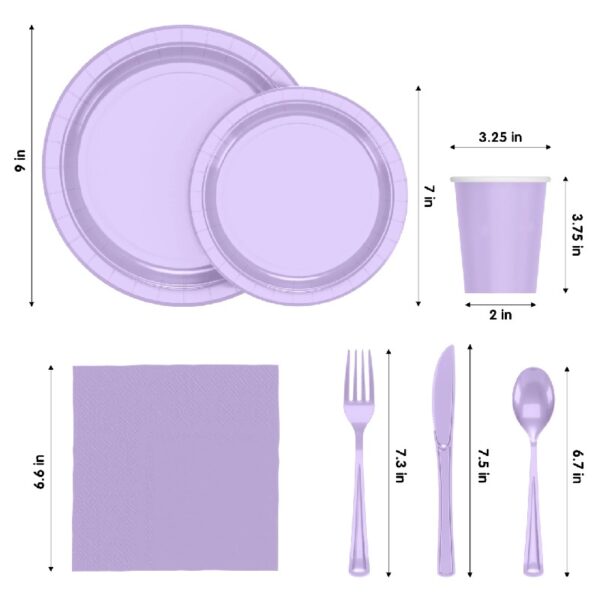 Exquisite 350 Piece Easter Plastic Disposable Party Plates & Dinnerware Combo Set
