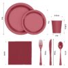 Exquisite 350 Piece Easter Plastic Disposable Party Plates & Dinnerware Combo Set