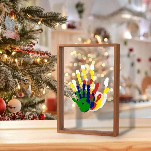 Lolynie Family Handprint Kit,Diy Craft Keepsake,Hand Print Photo Frame,Family Gifts For New Mom,New Baby,New Parents,Grandparents,Mother'S Day,Father'S Day,Adoption Day,Anniversary,1 Set