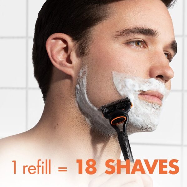 Fusion5 Razor Men 5 Blade Manual Razor ,1 Handle and 5 Blade Refills ,Black