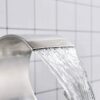 Widespread Bathroom Basin Faucet Crystal Handle Sink Mixer Tap Chrome Finish